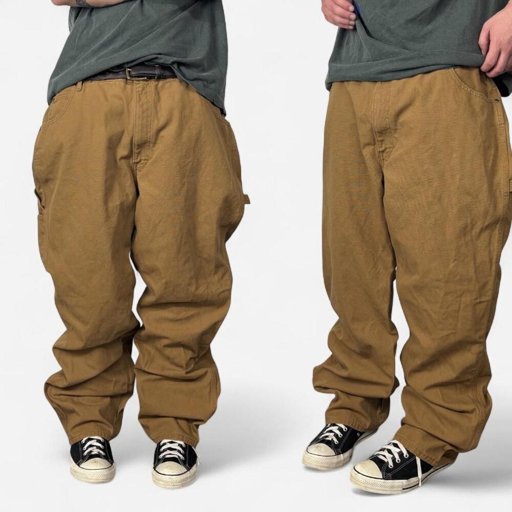 Vintage Dickies Baggy Tan Canvas Carpenter pants
